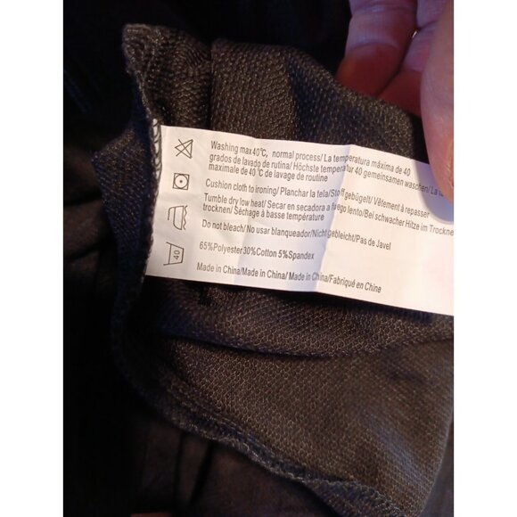 Ekouaer Women XL Zipper Robe 3/4 Sleeve Loungewear Full Length Duster Black Gray - Picture 7 of 7